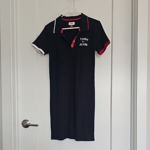 Tommy Hilfiger Navy Polo with Red Trim